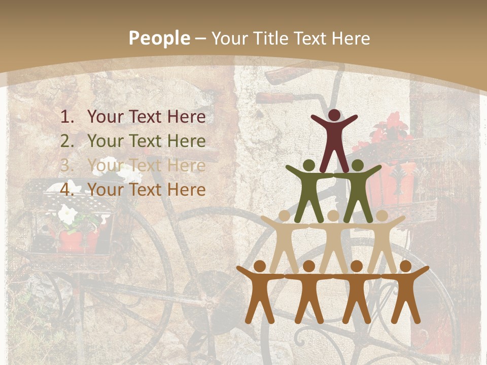 Door Pictorial Grunge PowerPoint Template