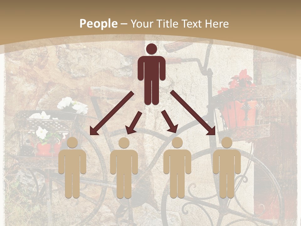 Door Pictorial Grunge PowerPoint Template