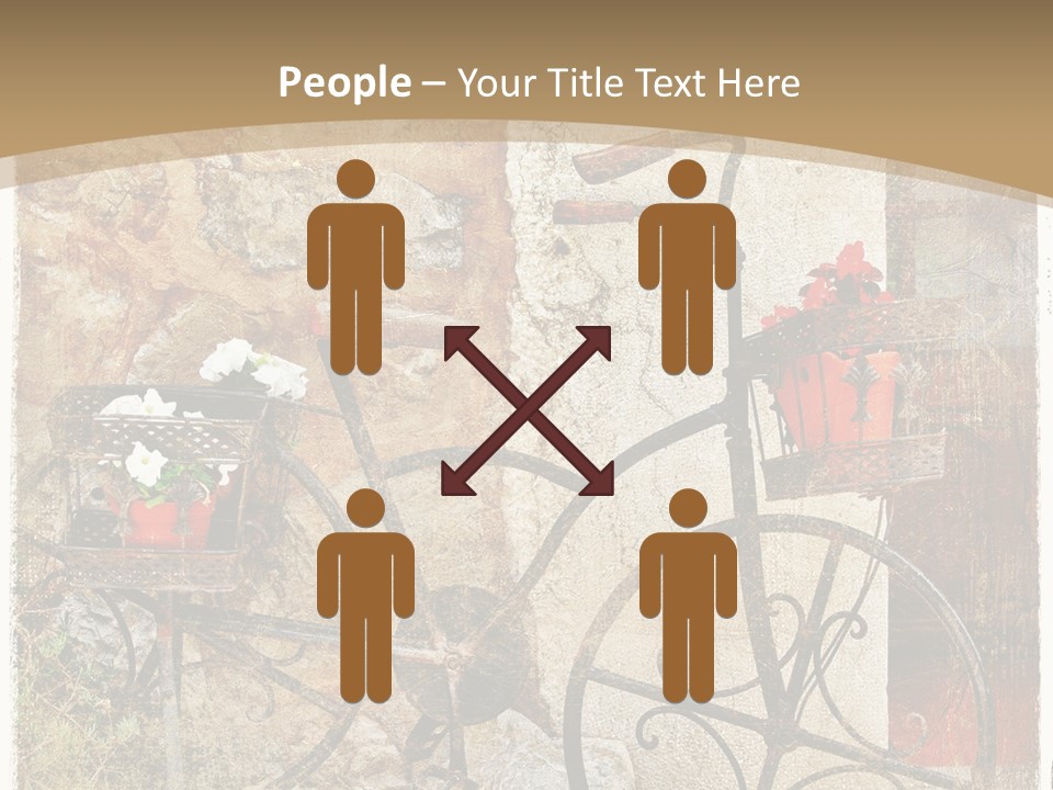 Door Pictorial Grunge PowerPoint Template