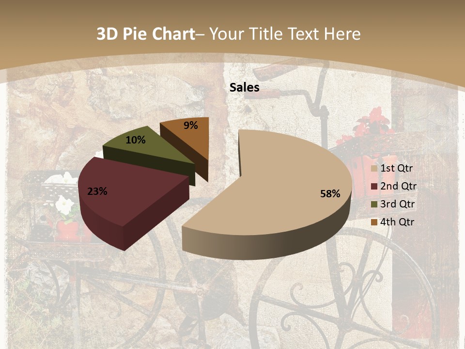 Door Pictorial Grunge PowerPoint Template