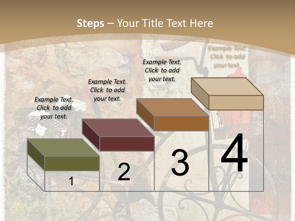 Door Pictorial Grunge PowerPoint Template