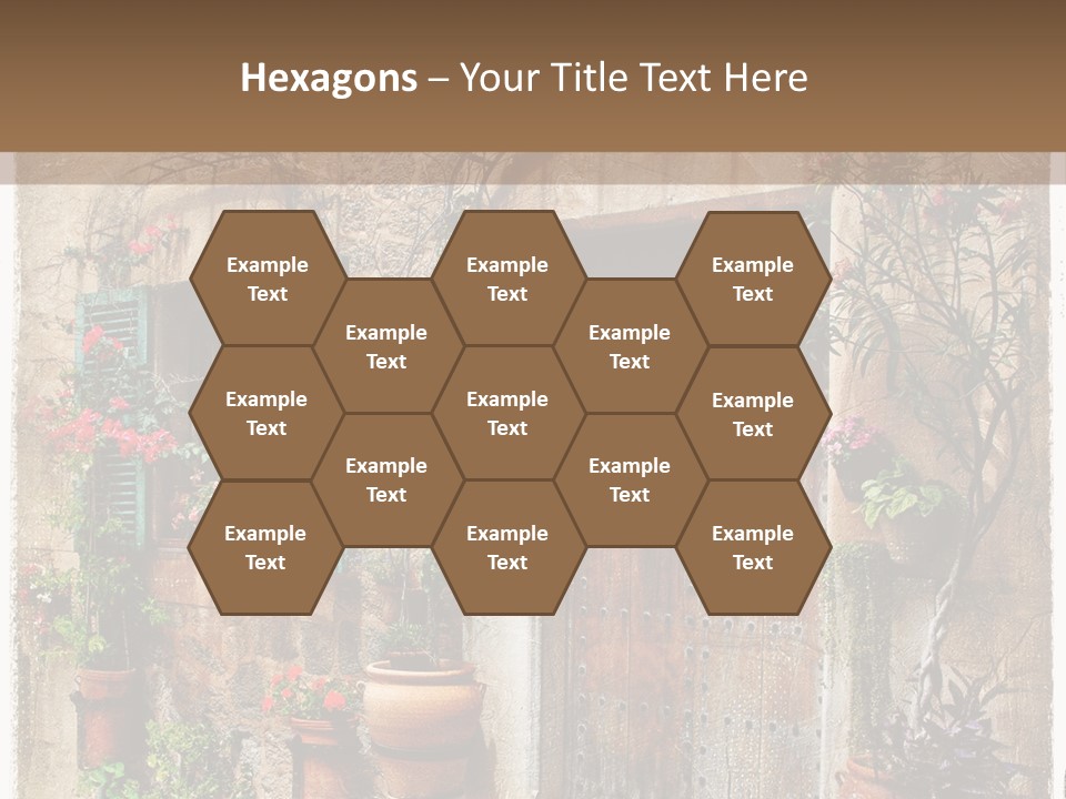 Sandstone Home Flower PowerPoint Template