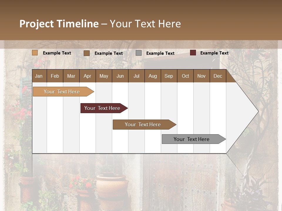 Sandstone Home Flower PowerPoint Template