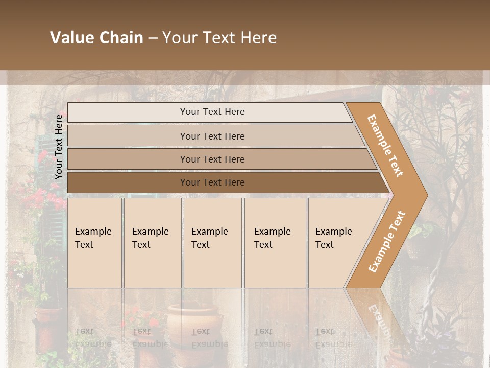 Sandstone Home Flower PowerPoint Template