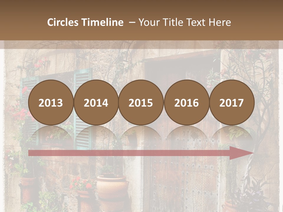 Sandstone Home Flower PowerPoint Template