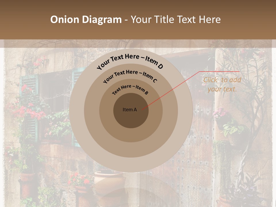 Sandstone Home Flower PowerPoint Template