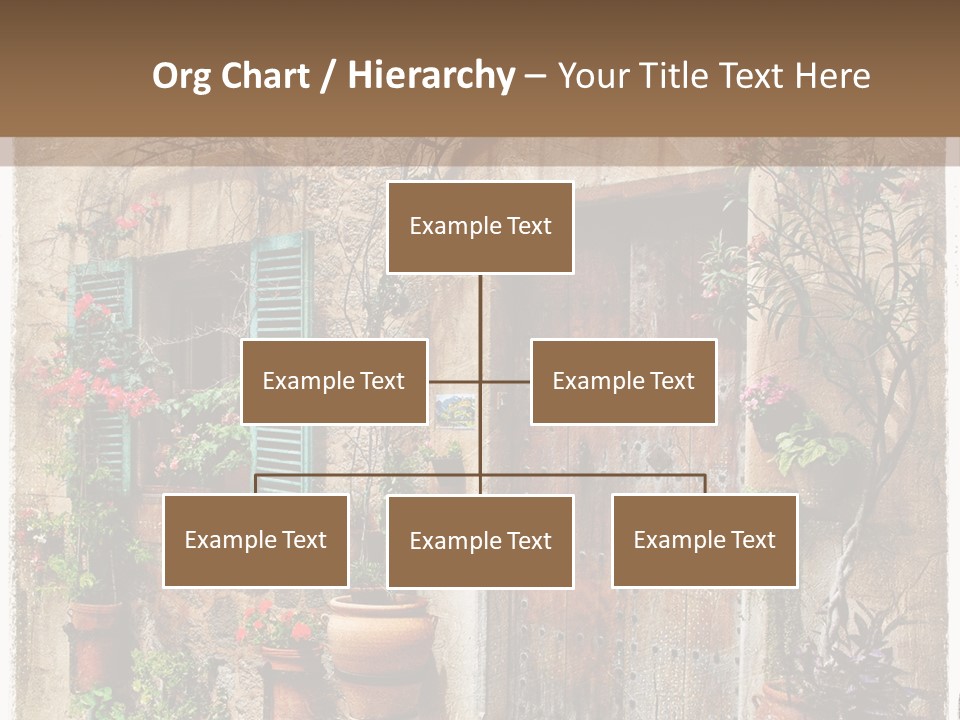 Sandstone Home Flower PowerPoint Template