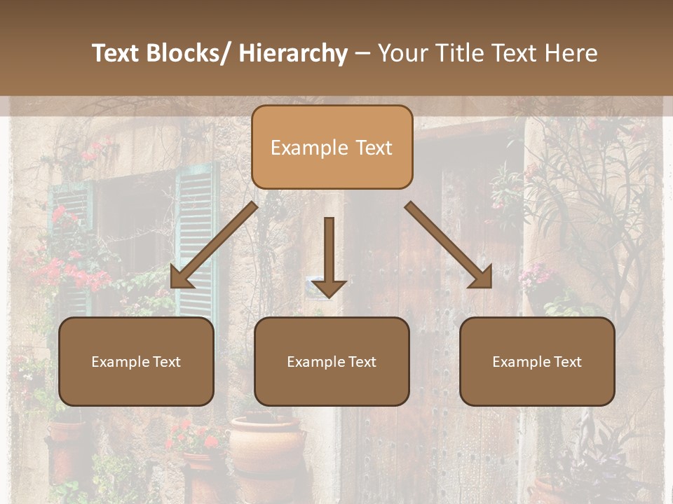 Sandstone Home Flower PowerPoint Template