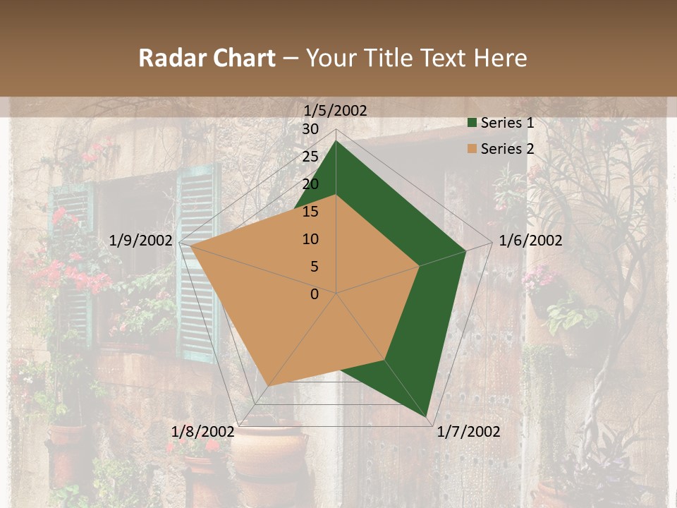 Sandstone Home Flower PowerPoint Template