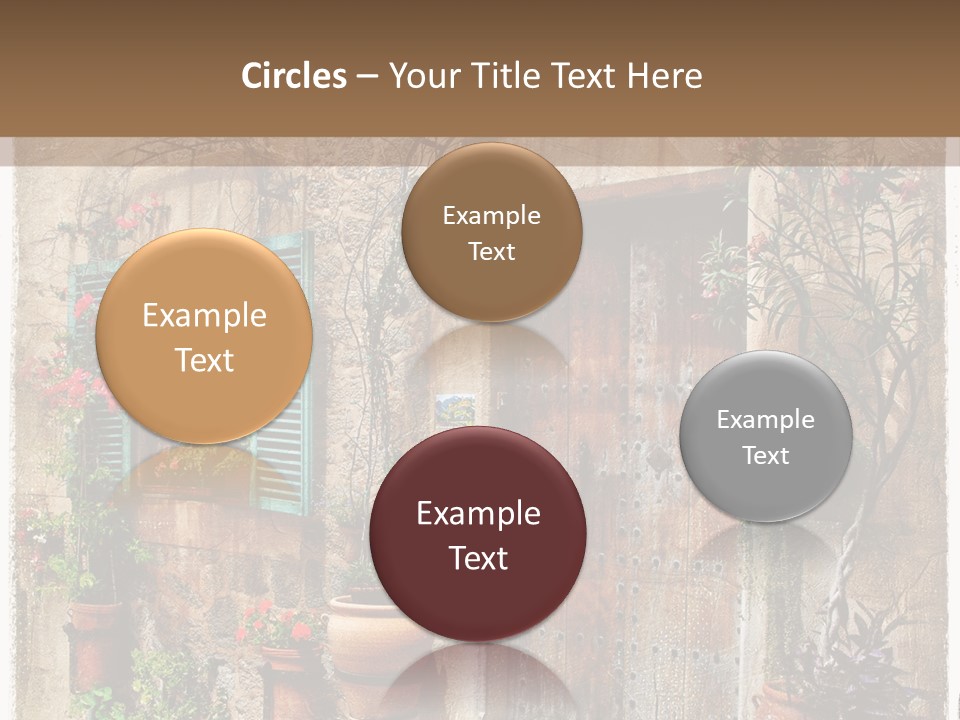 Sandstone Home Flower PowerPoint Template