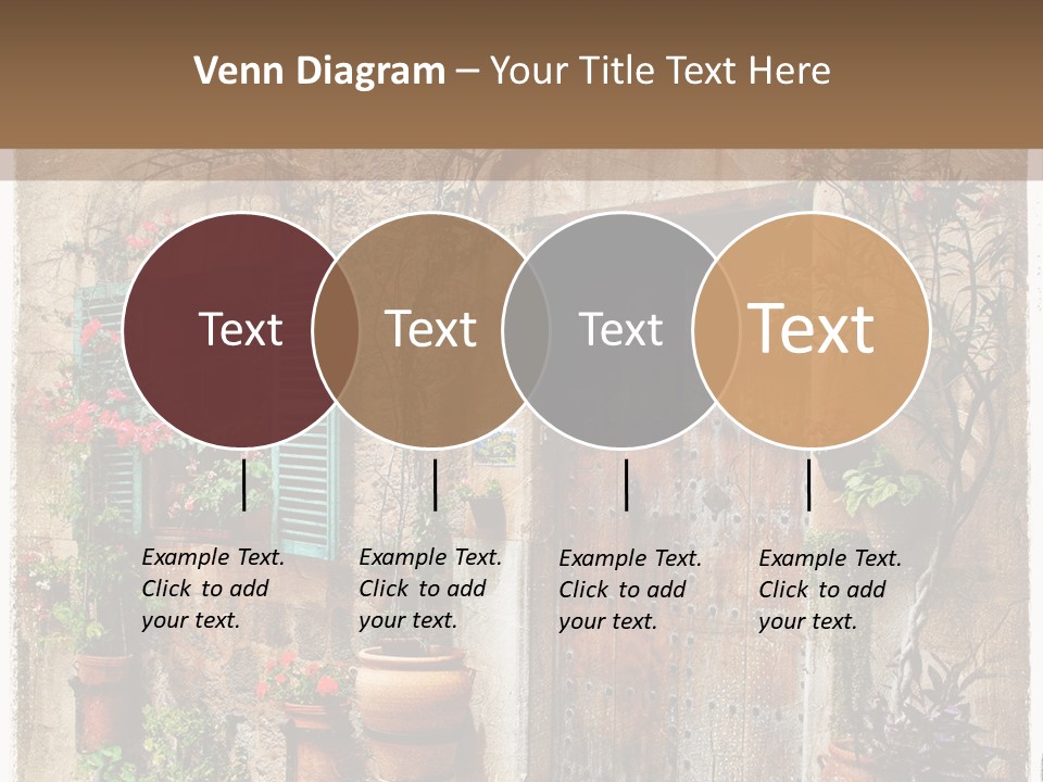 Sandstone Home Flower PowerPoint Template