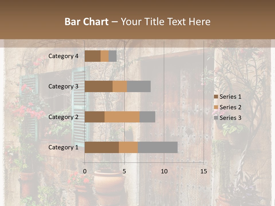 Sandstone Home Flower PowerPoint Template