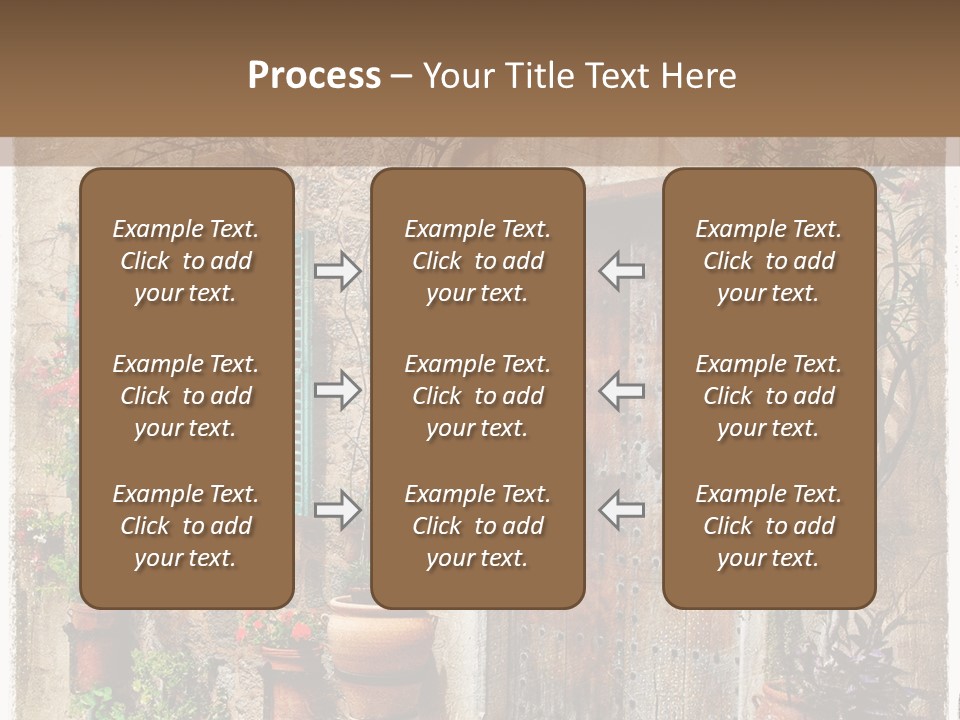 Sandstone Home Flower PowerPoint Template