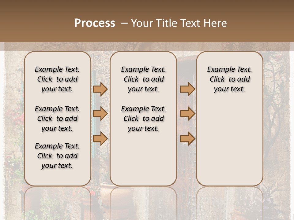 Sandstone Home Flower PowerPoint Template