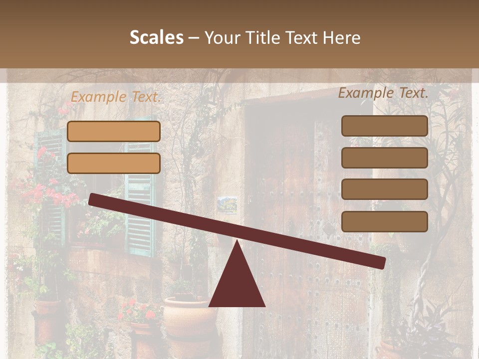 Sandstone Home Flower PowerPoint Template