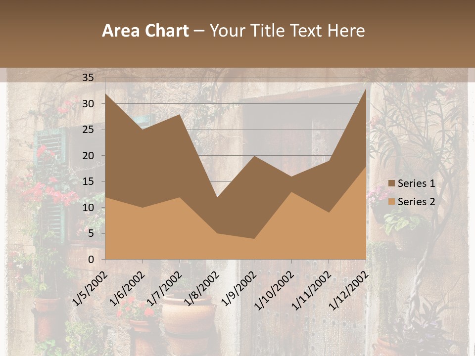 Sandstone Home Flower PowerPoint Template