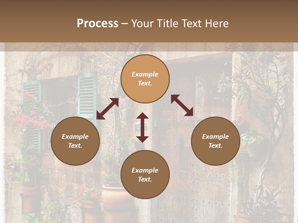 Sandstone Home Flower PowerPoint Template
