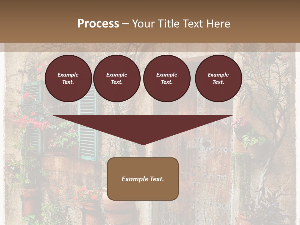 Sandstone Home Flower PowerPoint Template