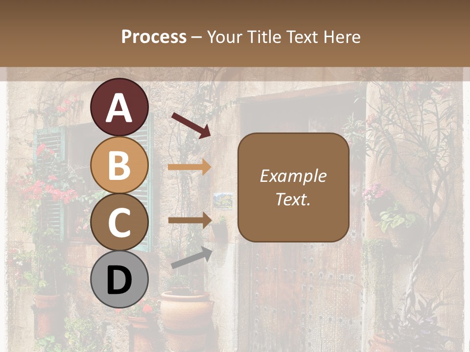 Sandstone Home Flower PowerPoint Template
