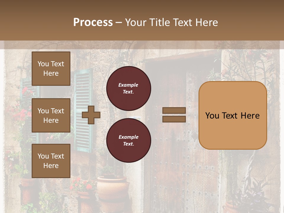 Sandstone Home Flower PowerPoint Template