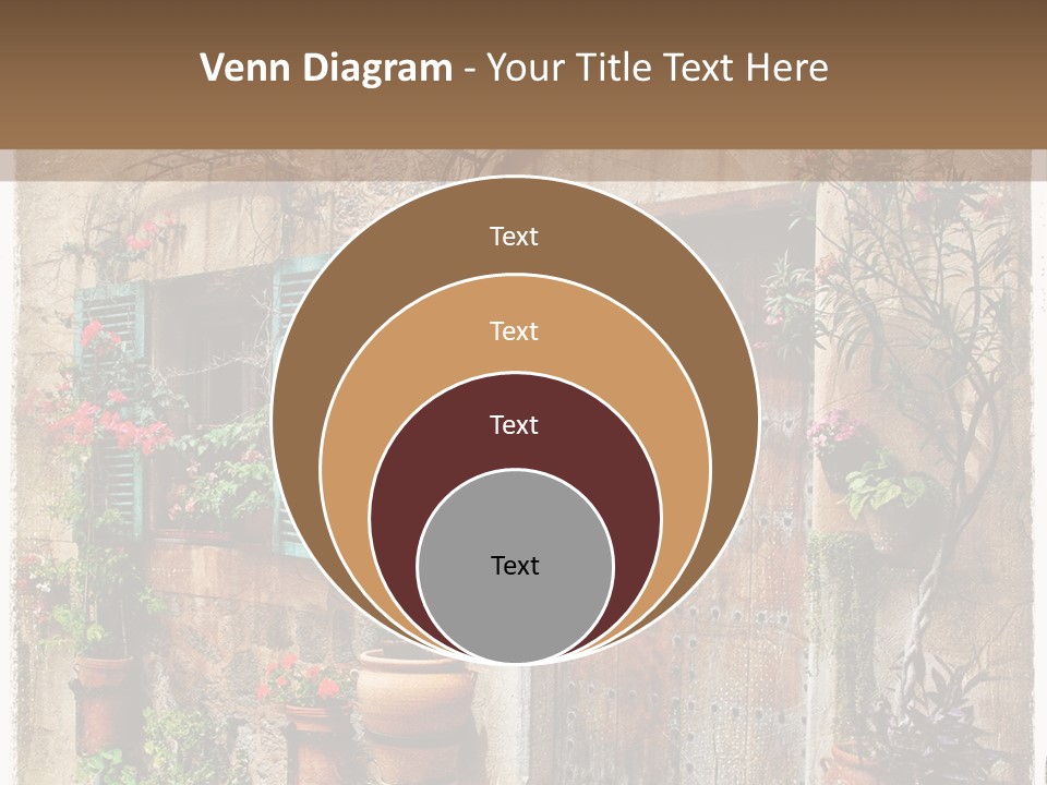Sandstone Home Flower PowerPoint Template