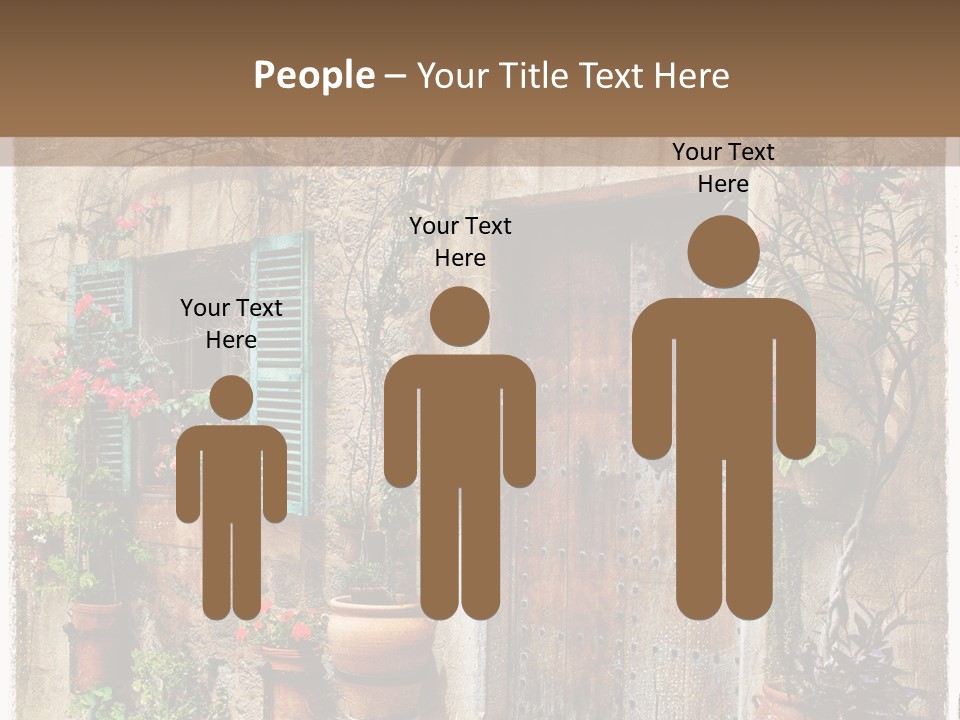 Sandstone Home Flower PowerPoint Template