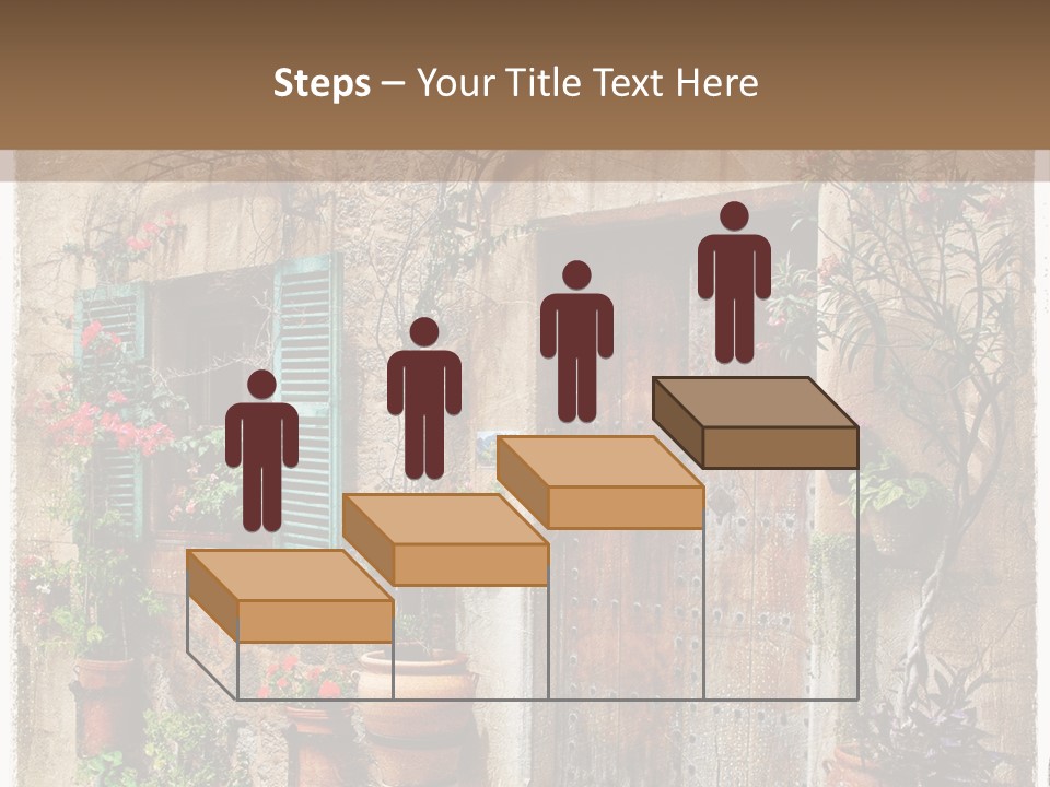 Sandstone Home Flower PowerPoint Template