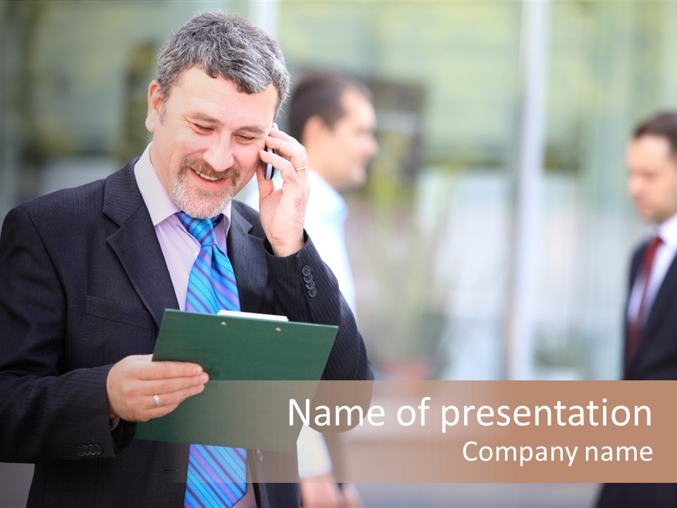 Guy Confident Charming PowerPoint Template