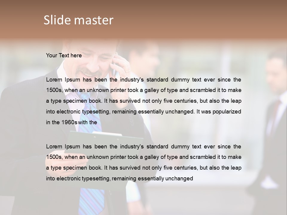 Guy Confident Charming PowerPoint Template