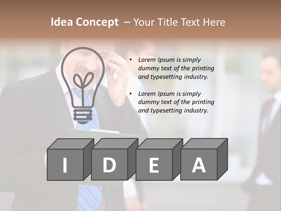 Guy Confident Charming PowerPoint Template