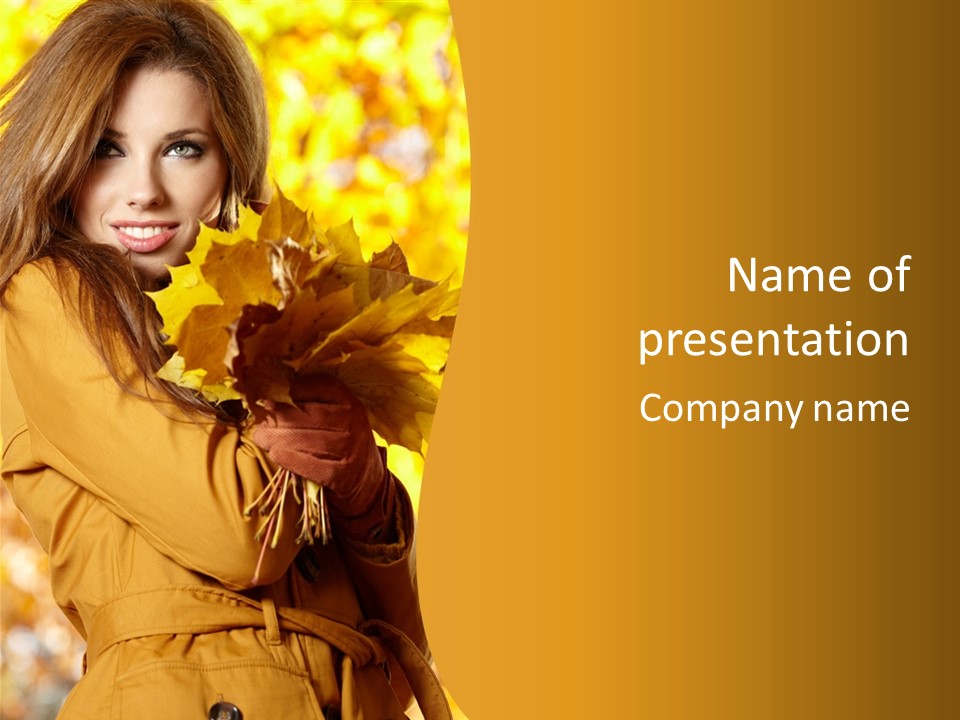 Fashion Makeup Woman PowerPoint Template