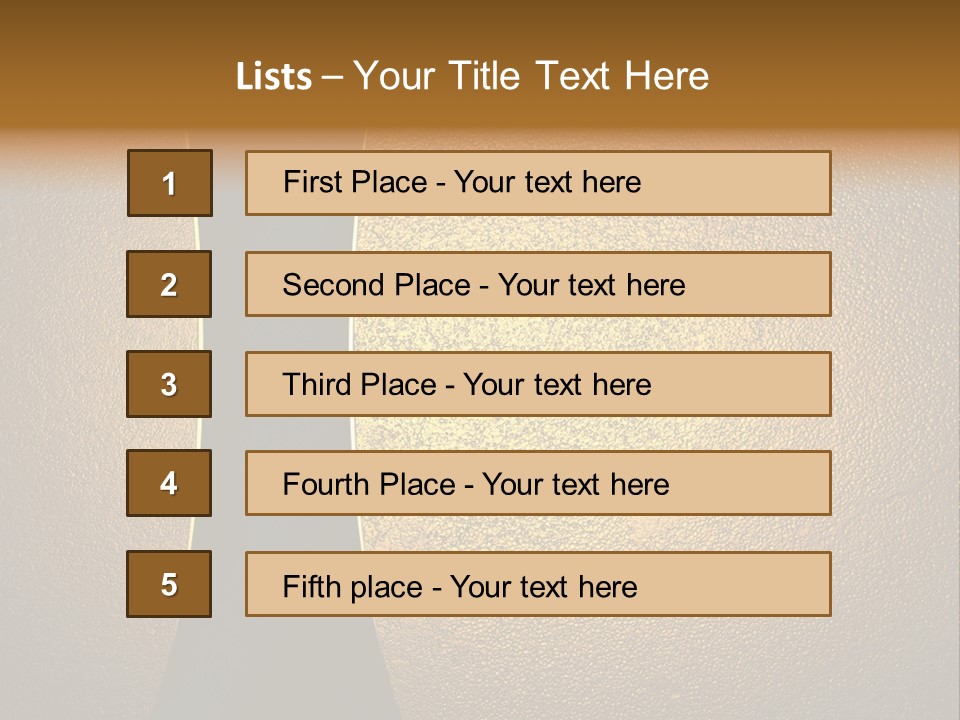 Layout Display Plaque PowerPoint Template
