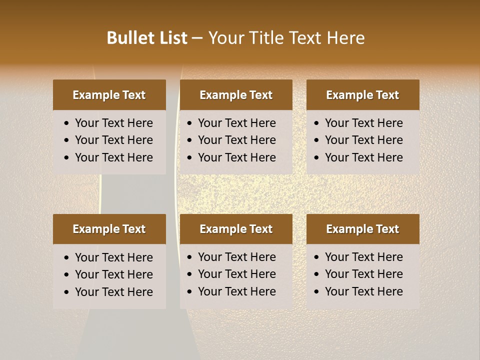 Layout Display Plaque PowerPoint Template