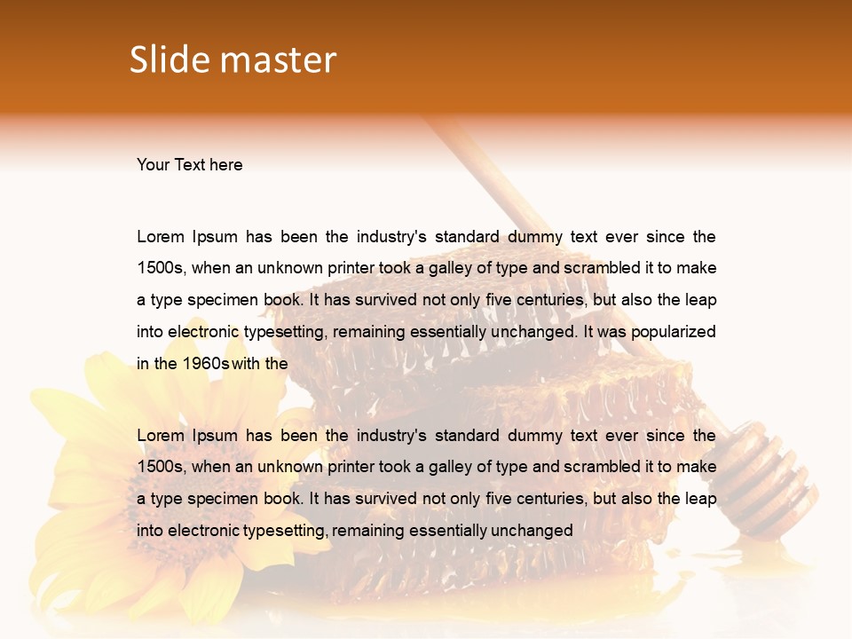 Agriculture Honey Ingredient PowerPoint Template