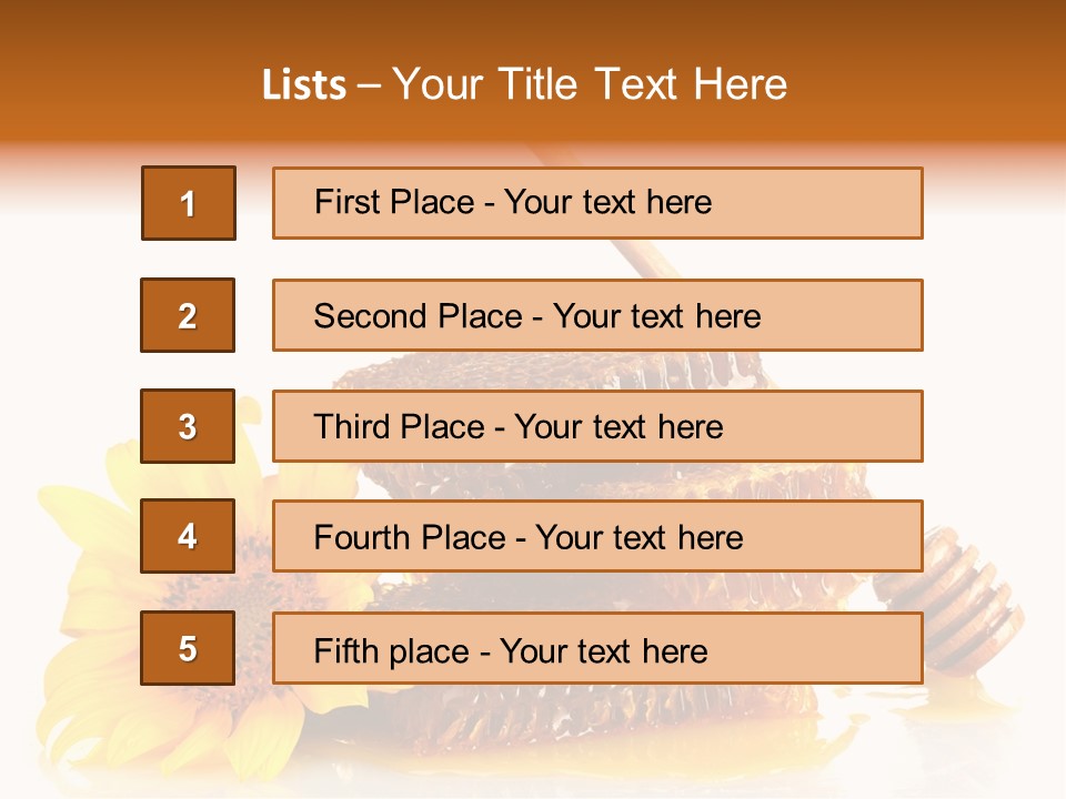 Agriculture Honey Ingredient PowerPoint Template