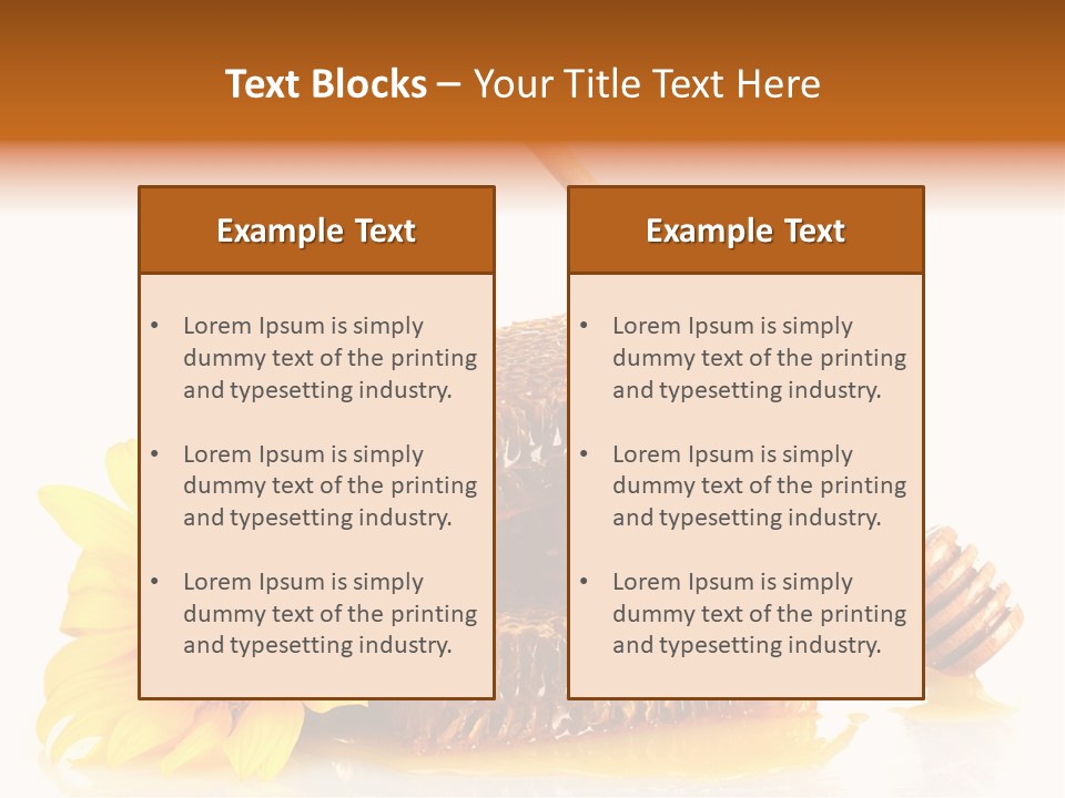 Agriculture Honey Ingredient PowerPoint Template