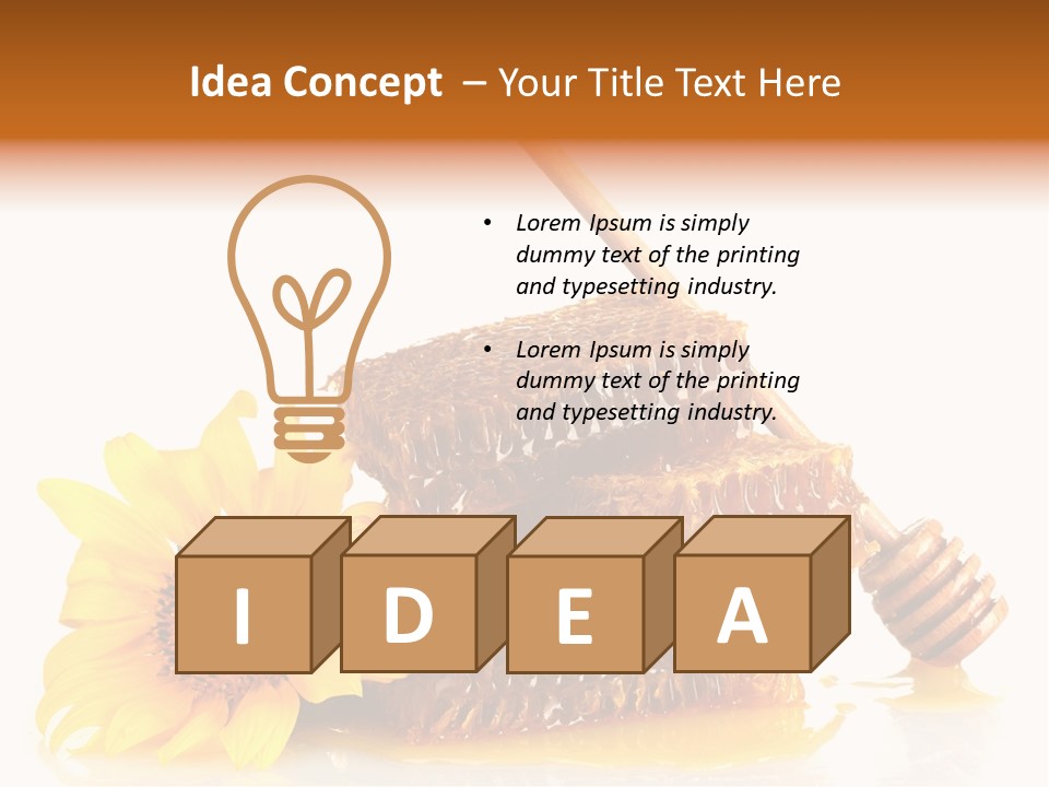 Agriculture Honey Ingredient PowerPoint Template