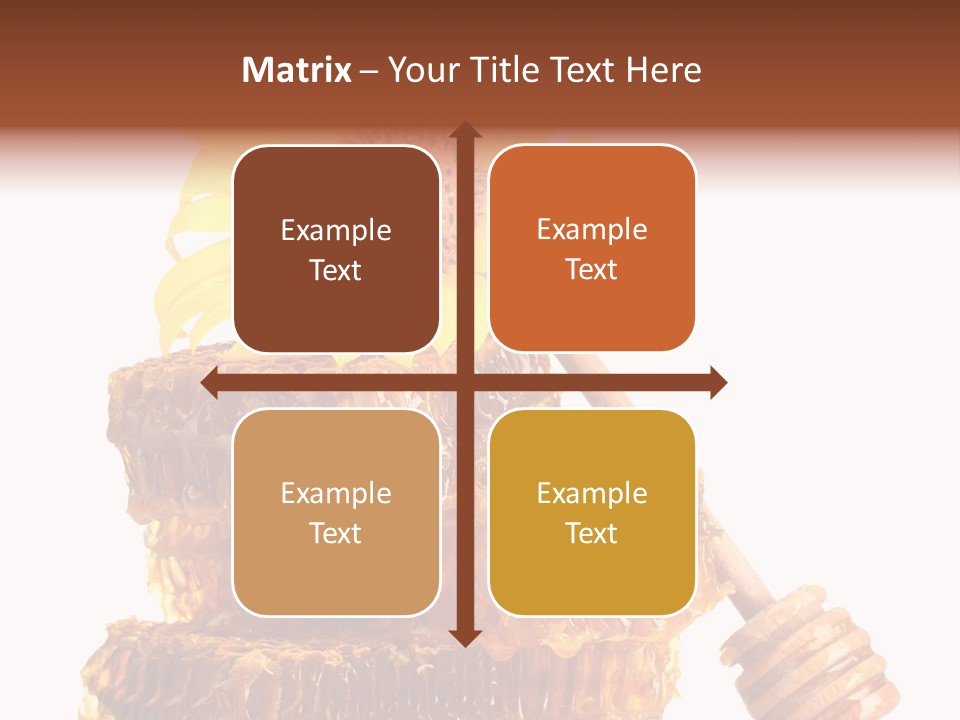 White Sunflower Stick PowerPoint Template