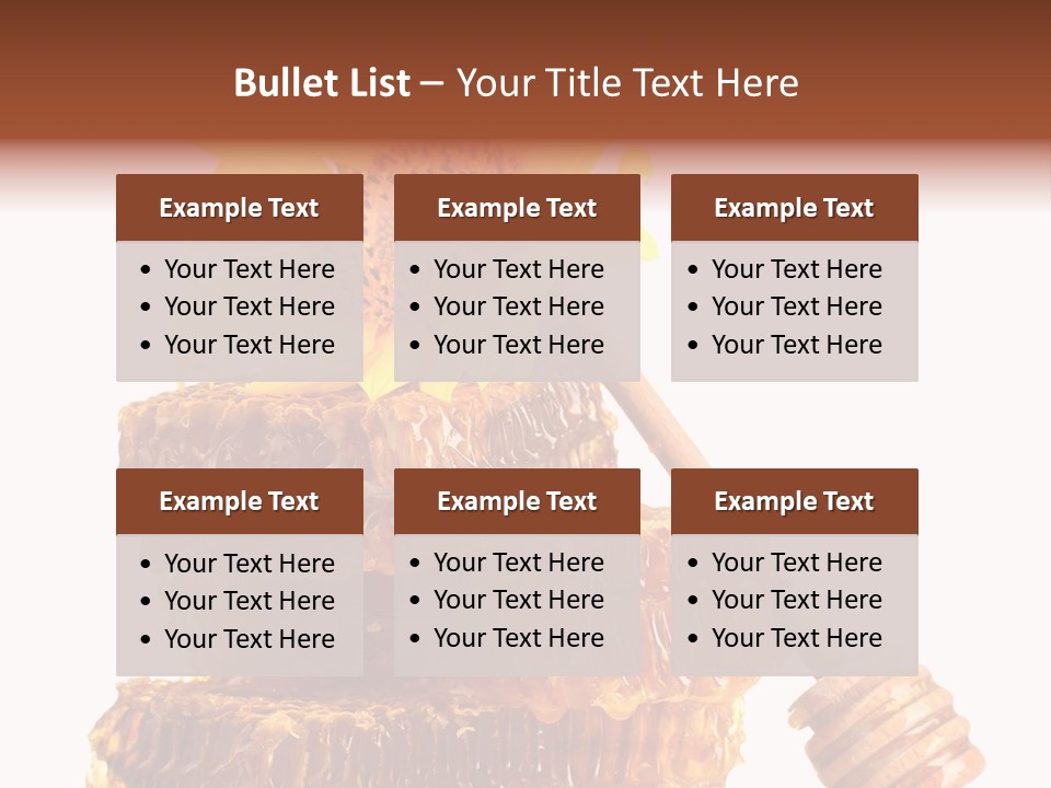 White Sunflower Stick PowerPoint Template