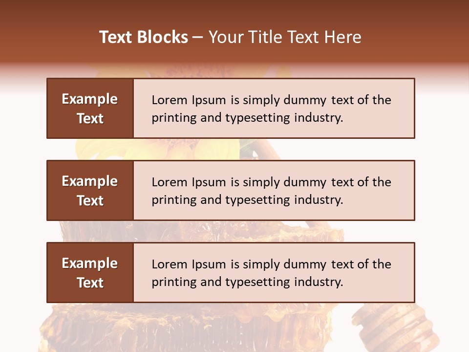 White Sunflower Stick PowerPoint Template