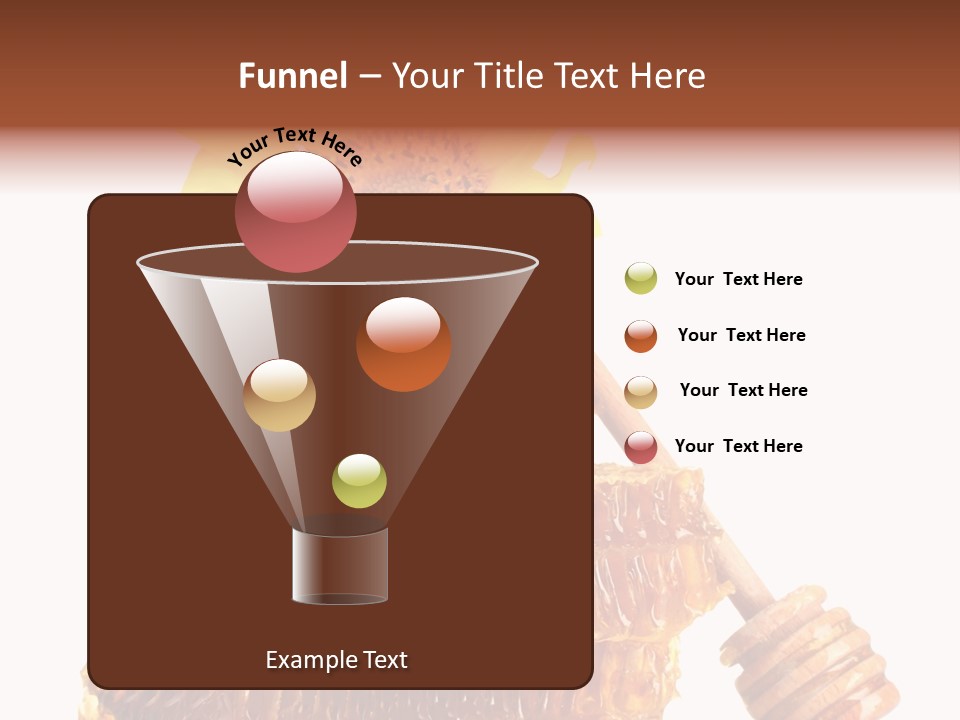 White Sunflower Stick PowerPoint Template