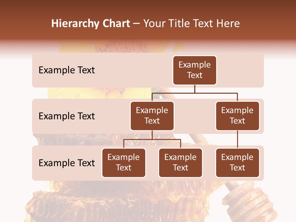 White Sunflower Stick PowerPoint Template