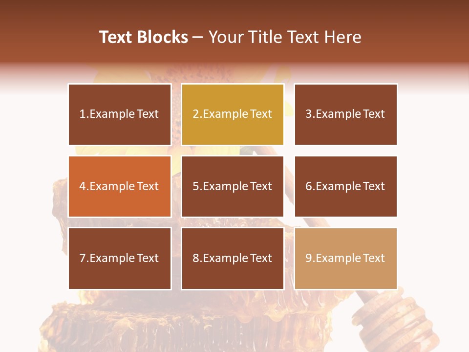 White Sunflower Stick PowerPoint Template