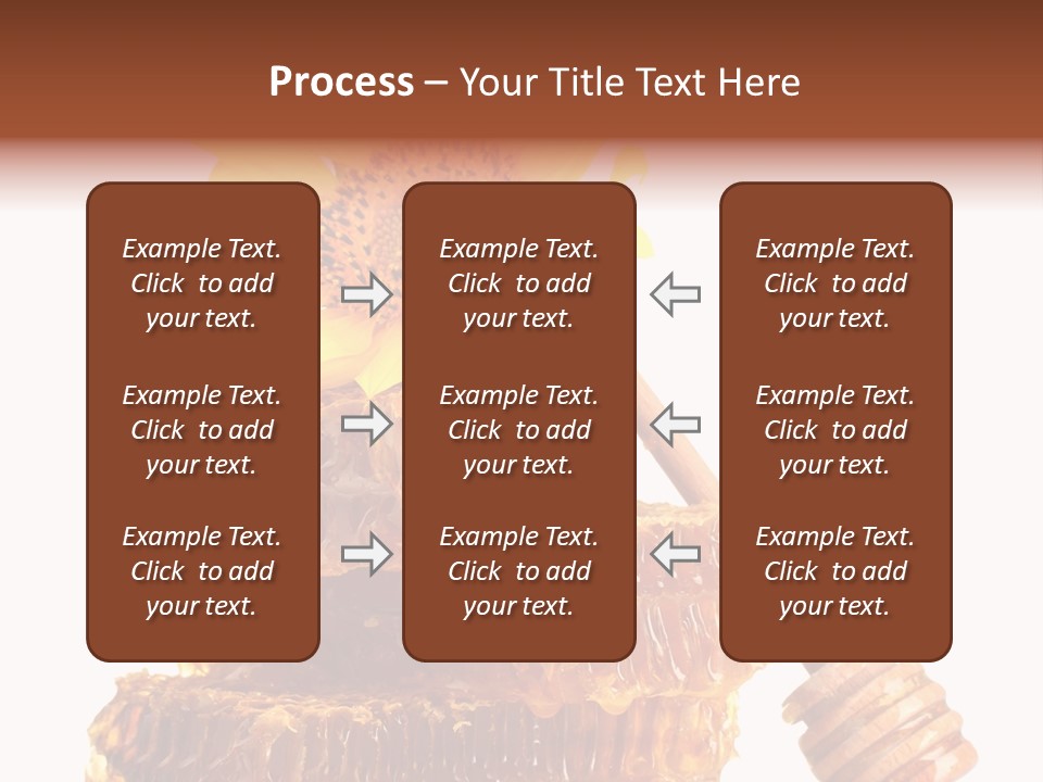 White Sunflower Stick PowerPoint Template