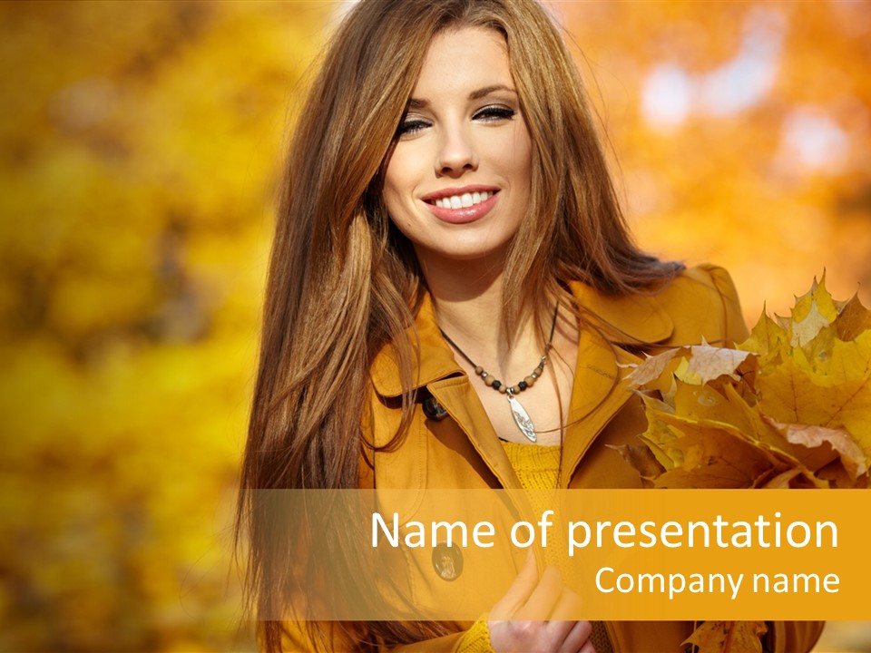 Nymph Woman People PowerPoint Template