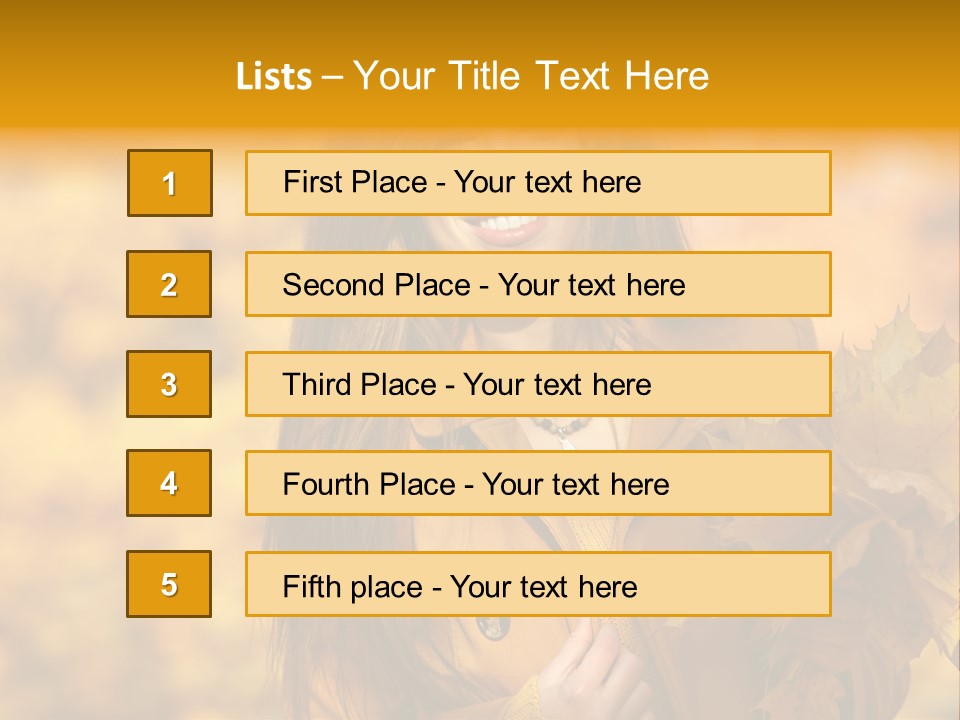 Nymph Woman People PowerPoint Template