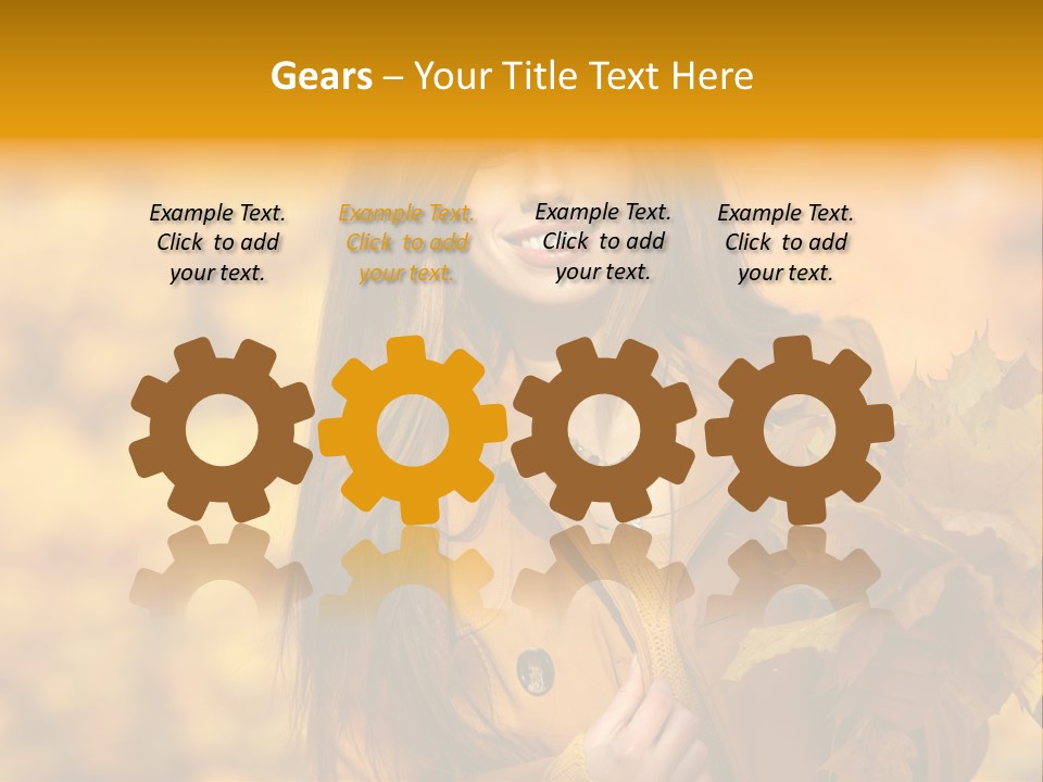 Nymph Woman People PowerPoint Template