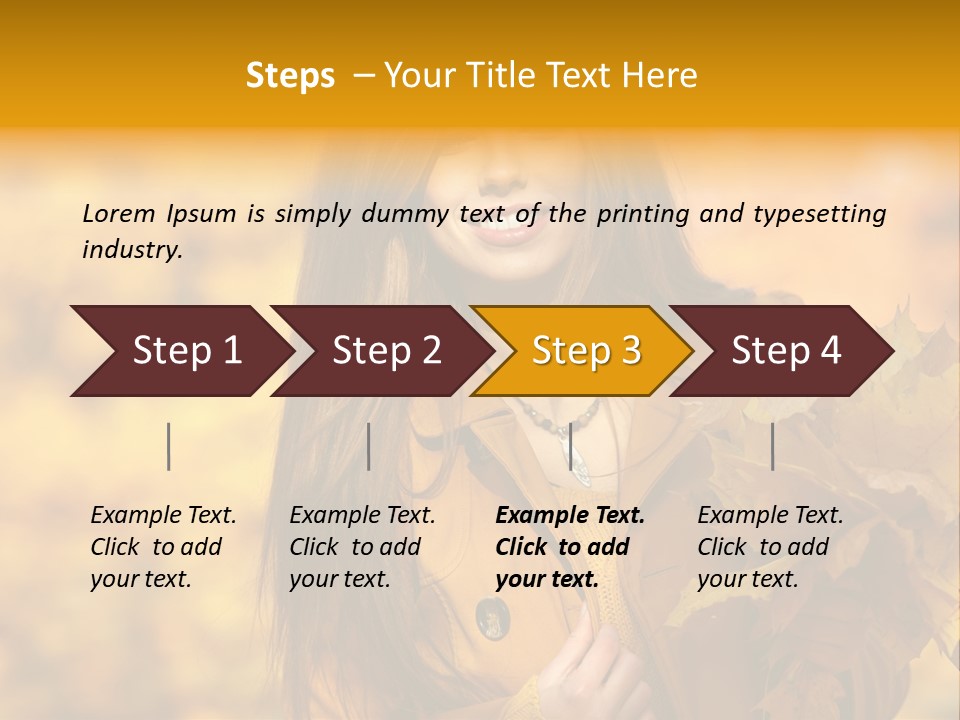 Nymph Woman People PowerPoint Template