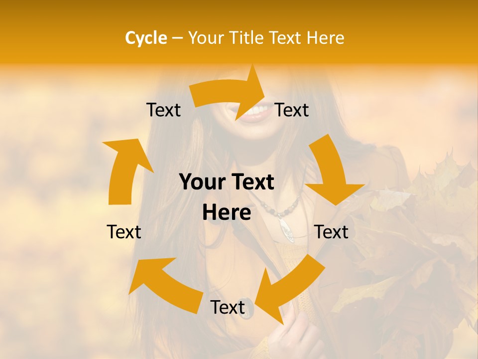 Nymph Woman People PowerPoint Template