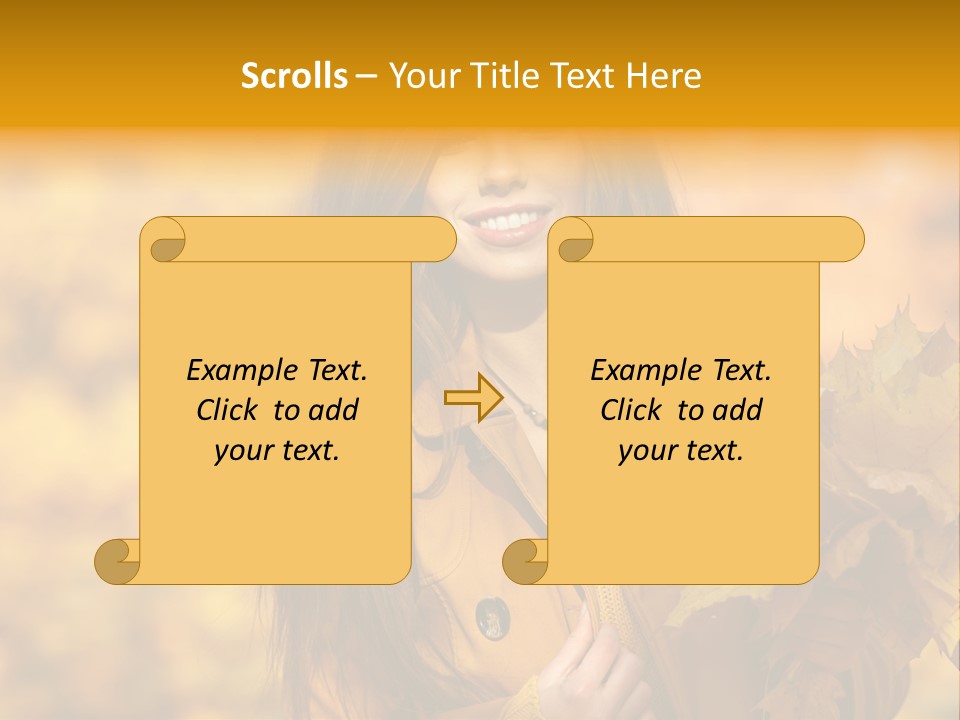 Nymph Woman People PowerPoint Template